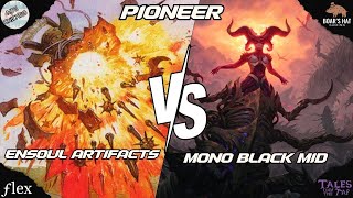 Ensoul Artifacts VS Mono Black Mid MTG Pioneer [upl. by Ynttirb306]