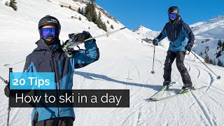 How to Ski in a Day  20 Tips [upl. by Francoise262]