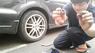 EASY juryrig method for removing DAMAGED locking wheel nut NO WELDING OR SPECIALIST TOOLS REQUIRED [upl. by Assenab]