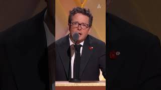 Michael J Fox Receives the Jean Hersholt Humanitarian Award  13th Governors Awards [upl. by Hgalehs]