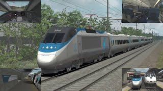 Train Simulator 2022  NEC Washington DC to Baltimore  Amtrak Acela Express Train 2158 [upl. by Anne980]