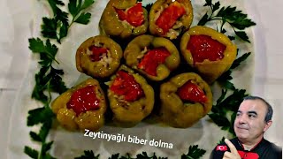 BİBER DOLMA 💯ZEYTİN YAĞLI NEFİS TARİF [upl. by Krystyna]