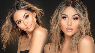 BEACHY WAVES WITH A STRAIGHTENER hair tutorial  Roxette Arisa [upl. by Selemas]