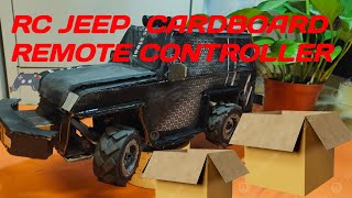 Home Model Jeep For Rc Jeep Cardboard Remote Controller🎮 cardboard rc car car‎SasikantaJati12 [upl. by Noivart]