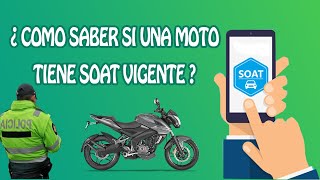 como BUSCAR si una MOTO tiene SOAT VIGENTE O VENCIDO  2021  FACIL Y RAPIDO [upl. by Ahsikam]