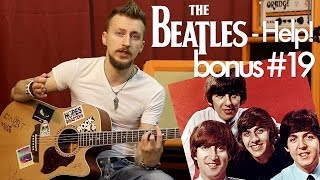 show MONICA bonus 19  The Beatles  Help Как играть видео урок [upl. by Ecirtam]