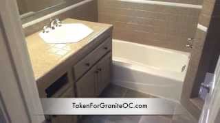 Countertopand tub refinishing to look like Granite [upl. by Htor]