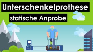 Unterschenkel PROTHESE Aufbau Tutorial statische Anprobe [upl. by Ierdna]