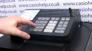 Casio SES10  PCRT280 Cash Register Instructions On How To Use The RC Button [upl. by Podvin]