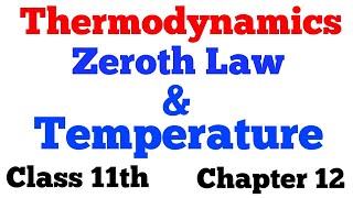 Zeroth law of Thermodynamics and Temperature Class 11 Physics in Hindi [upl. by Valeta]