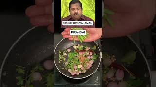 PIRANDAI THUVAIYAL CHUTNEY RECIPE  MOO RECIPE shorts chutney [upl. by Yhtak]