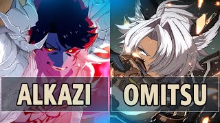 GBVSR🔥Alkazi Avatar Belial Vs Omitsu Eustace🔥 High Level Gameplay [upl. by Ursulina]