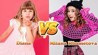 Diana VS Milana Khametova Transformation 👑 From Baby To 2024 [upl. by Staford]