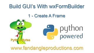 wxFormBuilder 1  Create Frame [upl. by Millwater]