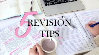 5 REVISION TIPS  study smarter [upl. by Annaihs]