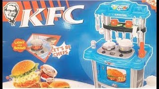 فتح و تركيب لعبة مطبخ كنتاكى KFC 🍔🍟🍕🍗الرهيييييبة  مسلية جدا للاطفال [upl. by Aklog]