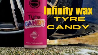 Infinity wax Tyre candy professional tyre shine [upl. by Sapphira]