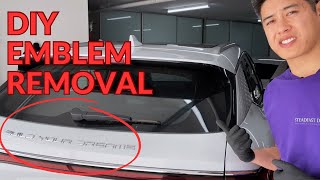 How to SAFELY Debadge and Remove Car Emblems WITHOUT Damage in 2023  BYD ATTO 3  TUTORIAL [upl. by Dreddy680]