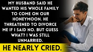 Husband wants to bring parents on honeymoon or else divorce but surprise twist [upl. by Ibmat]