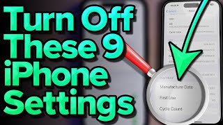 9 iOS 173 Settings You Need To Turn Off Now Camera amp More [upl. by Esylla]