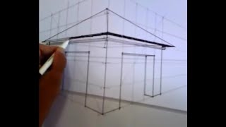 LUKISAN PERSPEKTIF 2 TITIK  how to draw 2 point perspective [upl. by Saks829]