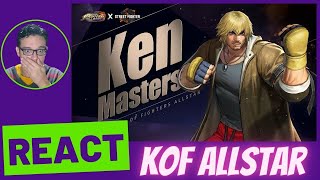 『KOF AllStar』Ken Masters Street Fighter 6 Colab React [upl. by Yrbua]