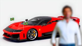 Brasileiro FAMOSO compra nova Ferrari de R 2200000000 [upl. by Llenrep]