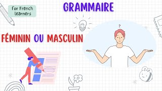 Féminin ou Masculin  Grammaire  Easy French [upl. by Anitsyrhk]