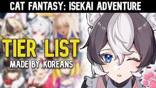 Cat Fantasy Isekai Adventure  Tier List [upl. by Sudbury]