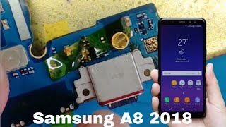 Samsung A8 2018 Charging Port Replacement 004  DFMobile [upl. by Aniloj199]