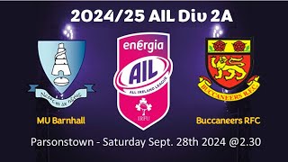 Buccs Vs Barnhall  Sept 2024 [upl. by Aleacim]