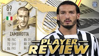 89 PRIME ICON ZAMBROTTA SBC PLAYER REVIEW META  FIFA 23 ULTIMATE TEAM [upl. by Ahsieken]