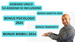 Assegno di inclusione bonus 2024assegnodiinclusione bonus davidecaporusso [upl. by Sirahc300]