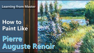 How to Paint Like Pierre  Auguste Renoir  Impressionist Landscape  Acrylic [upl. by Obelia]