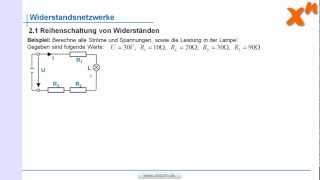 Elektrotechnik 21 Reihenschaltung von Widerständen [upl. by Attenyw356]