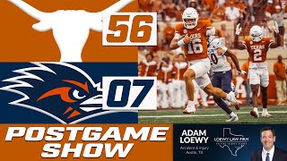 Longhorns Beat UTSA  Texas Postgame Show [upl. by Tareyn]