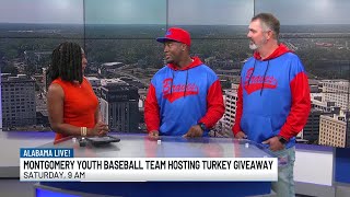 Montgomery youth baseball team hosting turkey giveaway [upl. by Sher]