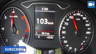 2014 Audi A3 16 TDI 0155 kmh Acceleration [upl. by Sigismondo]