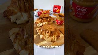 CROISSANTY LOTUS ❤️🥐 croissant lotusbiscoff prosteprzepisy szybkieprzepisy śniadanie rogalik [upl. by Annaxor]