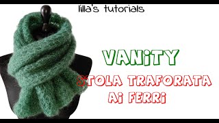 Stola mohair traforata ai ferri Vanity [upl. by Fifi]