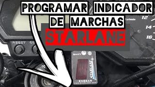 PROGRAMAR INDICADOR DE MARCHAS STARLANE [upl. by Anelrahs]