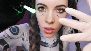 ASMR Alien Ear Exam Cranial Nerve Tests No Talking [upl. by Denzil]