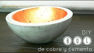 Cómo hacer un bol de cemento  How to make a concrete bowl [upl. by Mada968]