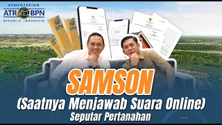 SAMSON SAATNYA MENJAWAB SUARA ONLINE SEPUTAR PERTANAHAN EPISODE 1 [upl. by Oyek]