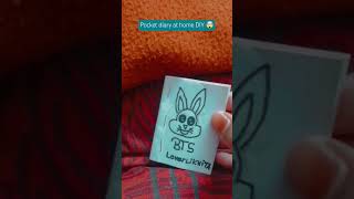 How to make a pocket diary at home😱😱 craft creativity cutting cute [upl. by Pietra]