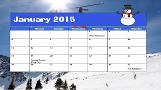 How to make a calendar in Microsoft Word [upl. by Ladew616]