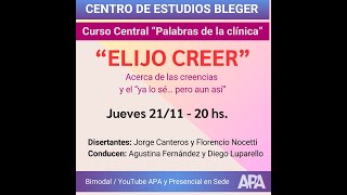 Curso central anual 2024 quotPalabras de la clínicaquot [upl. by Carvey]