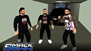 WR3D 2K24 ROMANampJIMMY MEETS JEY  OG BLOODLINE REUNION AT SMACKDOWN 2024 [upl. by Robbie]