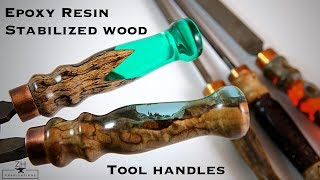 Epoxy resin amp stabilized wood tool handles [upl. by Grubb437]