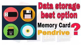 Data storage best option Pendrive or Memory card [upl. by Aneelas]